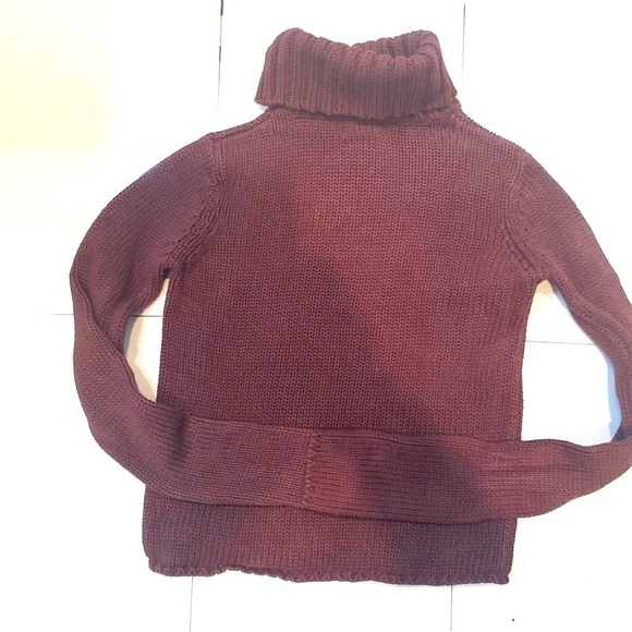 Banana Republic 💯 cotton knit aubergine turtleneck. Long sleeves. Size XS. - Picture 2 of 8